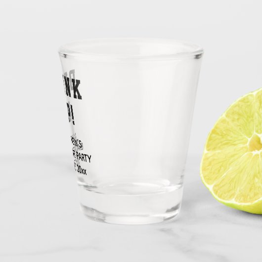 Funny Bachelor Party Drink Up Gastgeschenk Hochzei Schnapsglas (Rechts)