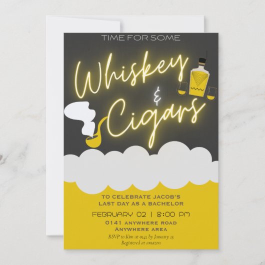 Funny Bachelor Party Einladung (Vorderseite)