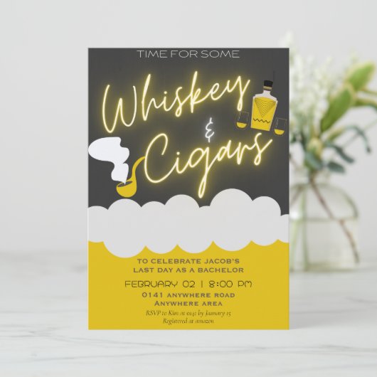 Funny Bachelor Party Einladung (Stehend Vorderseite)
