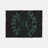 Funny Bachelor Party Groom immer das gleiche Loch Fleecedecke (Vorderseite (Horizontal))