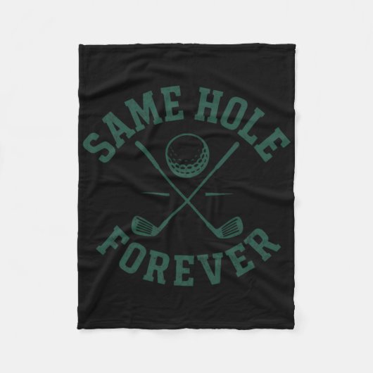 Funny Bachelor Party Groom immer das gleiche Loch Fleecedecke (Vorderseite)