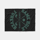 Funny Bachelor Party Groom Shirt für immer das gle Fleecedecke (Vorderseite (Horizontal))