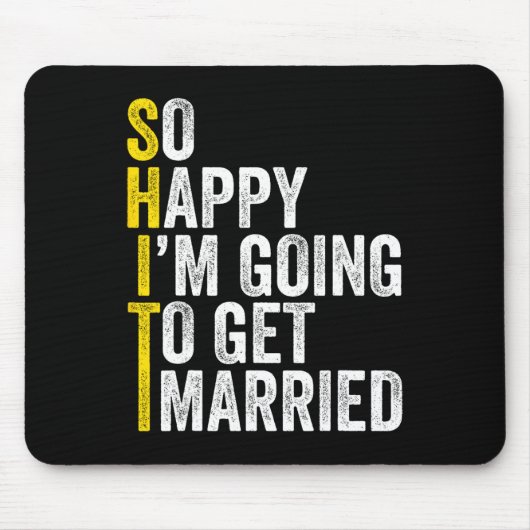 Funny Bachelor Party Groom Shirt Mousepad (Vorne)