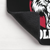 Funny Bachelor Party Groom's Wolfpack Wedding Part Mousepad (Ecke)