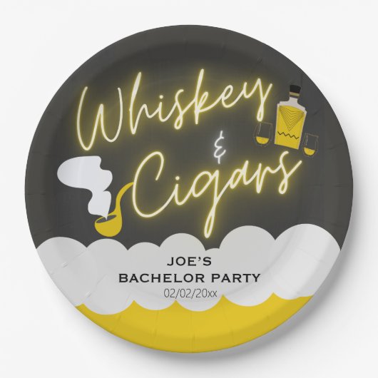 Funny Bachelor Party Pappteller (Vorderseite)