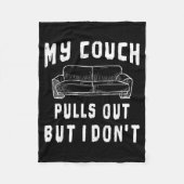 Funny Bachelor Party S Pull Out Mens Humor Sarcast Fleecedecke (Vorderseite)