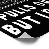 Funny Bachelor Party S Pull Out Mens Humor Sarcast Poster (Ecke)