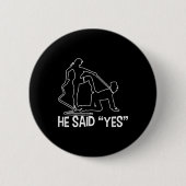 Funny Bachelor Party Sprichwort Groom Bride Weddin Button (Vorderseite)