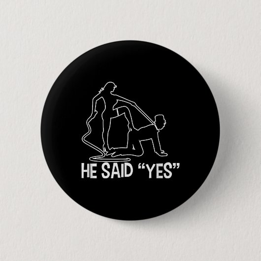 Funny Bachelor Party Sprichwort Groom Bride Weddin Button (Vorderseite)