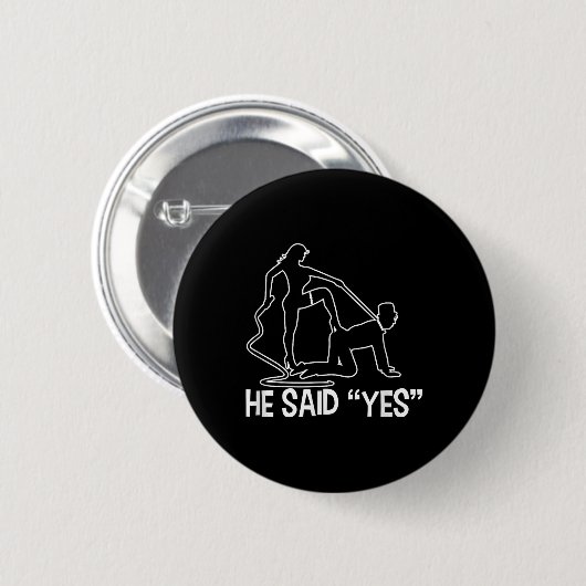 Funny Bachelor Party Sprichwort Groom Bride Weddin Button (Vorne & Hinten)