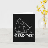 Funny Bachelor Party Sprichwort Groom Bride Weddin Karte (Gelbe Blume)