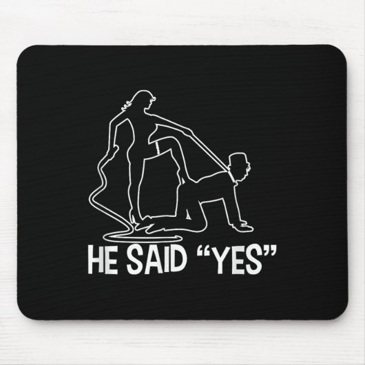 Funny Bachelor Party Sprichwort Groom Bride Weddin Mousepad (Vorne)