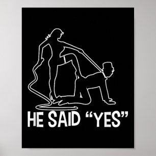 Funny Bachelor Party Sprichwort Groom Bride Weddin Poster