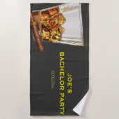 Funny Bachelor Party Strandtuch (Vorderseite)