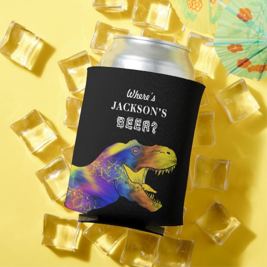 Funny Bachelor Party Zitat T-Rex personalisiert Dosenkühler (In Situ Sommer)