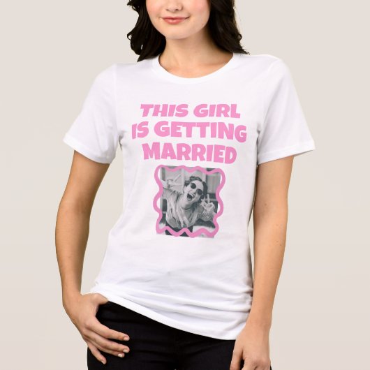 Funny bachelorette Bride Tshirt (Vorderseite)