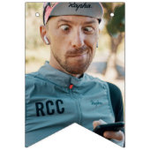 Funny Bachelorette Groom Face Banner Custom Fotos (Erste Fahne)