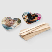 Funny Bachelorette Grooms Face Cut Hand Fan Fächer (Non-assembled)