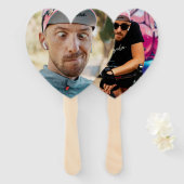 Funny Bachelorette Grooms Face Cut Hand Fan Fächer (Vorne und Hinten)
