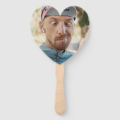 Funny Bachelorette Grooms Face Cut Hand Fan Fächer (Vorderseite)