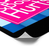 Funny Back Body Hurts Quote Exercise Workout Gym Poster (Ecke)