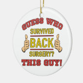 Funny Back Operation Keramik Ornament (Links)