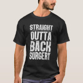 Funny Back Operation Women Spine Post Surger T-Shirt (Vorderseite)
