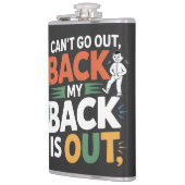 Funny Back Pain Chiropractic Quote Flachmann (Links)