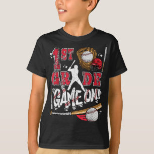 Funny Back to School 1. Klasse Baseball Spiel über T-Shirt