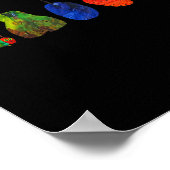 Funny Back To School Cute Hungry Lover Fruits Teac Poster (Ecke)