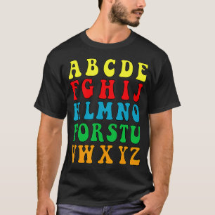 Funny Back to School Hi Alphabet Pre-K Kindergarte T-Shirt