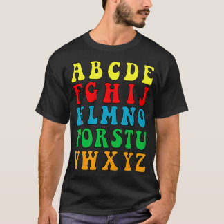 Funny Back to School Hi Alphabet Pre-K Kindergarte T-Shirt