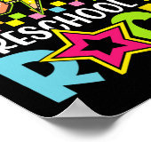 Funny Back To School Lightning Bolt Preschool Rock Poster (Ecke)