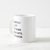 Funny Back To School Teacher Outfit I Definitely D Kaffeetasse (Vorderseite Links)