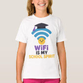Funny Back to School WiFi Spirit Student Geschenk T-Shirt (Vorderseite)
