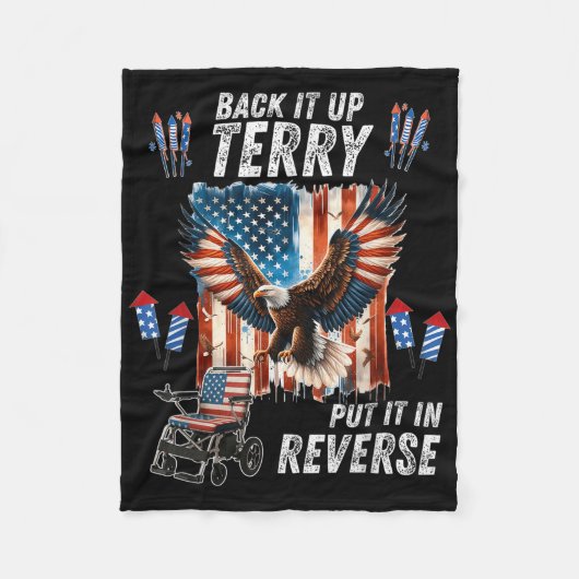 Funny, Back Up Terry Put It In Reverse Firework 4t Fleecedecke (Vorderseite)