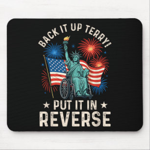 Funny Back Up Terry setzen Sie es in umgekehrter F Mousepad