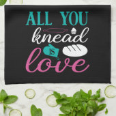 Funny Backbrot Alles, was Sie wissen, ist Liebe Ka Geschirrtuch (Gefaltet)