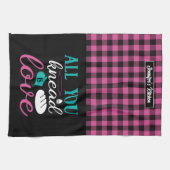 Funny Backbrot Alles, was Sie wissen, ist Liebe Ka Geschirrtuch (Horizontal)