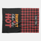 Funny Backen Kochen fallen Sie es, als wäre es hei Geschirrtuch (Horizontal)