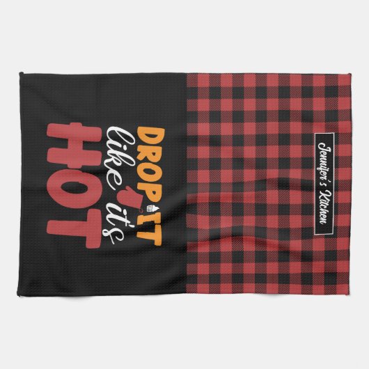 Funny Backen Kochen fallen Sie es, als wäre es hei Geschirrtuch (Horizontal)