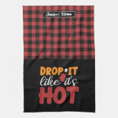 Funny Backen Kochen fallen Sie es, als wäre es hei Geschirrtuch (Vertikal)