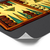 Funny Backgammon  Poster (Ecke)