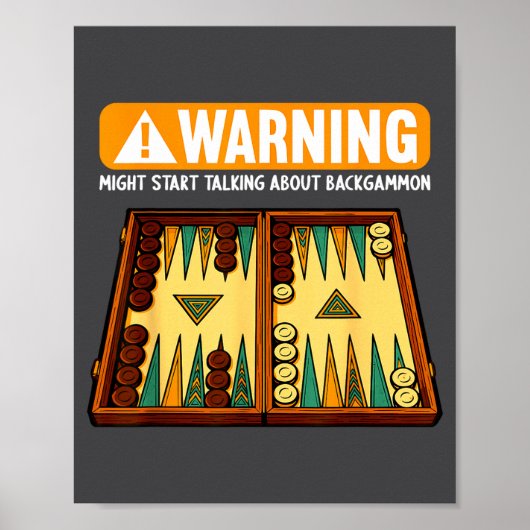 Funny Backgammon  Poster (Vorne)