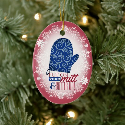 Funny Backofen Mitt Teig up Weihnachts-Keramik Keramik Ornament (Baum)
