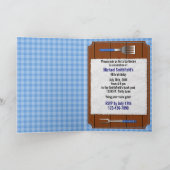 Funny Backyard Barbecue Party Ketchup Mustard Pub Einladung (Innenseite)