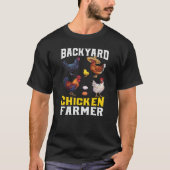 Funny Backyard Chicken Bauer Männer T-Shirt (Vorderseite)