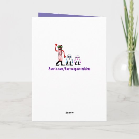 Funny Bacon bald wieder gut Karten Geschenk (Rückseite)