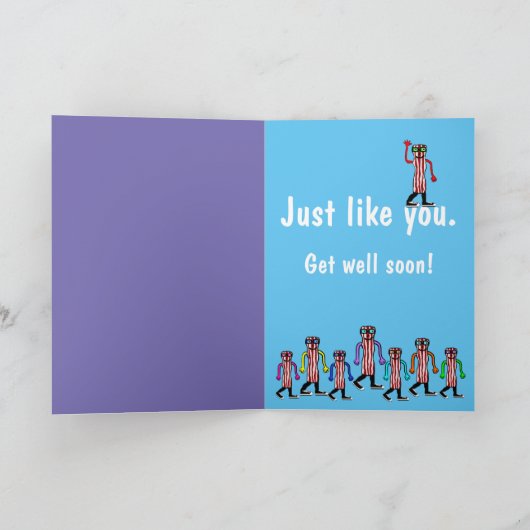 Funny Bacon bald wieder gut Karten Geschenk (Innenseite)
