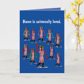 Funny Bacon Birthday Card Geschenk Karte (Gelbe Blume)